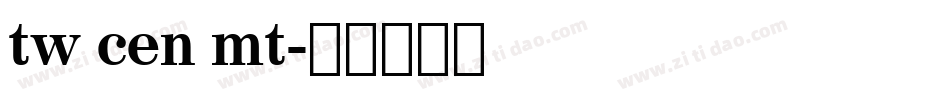 tw cen mt字体转换